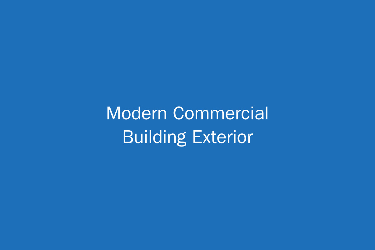 Modern commercial office building with glass exterior in business district